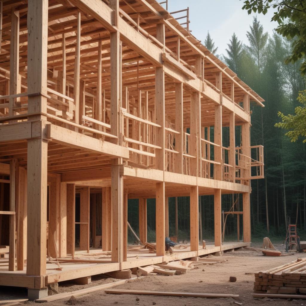 Этапы и особенности строительства дома из клееного бруса